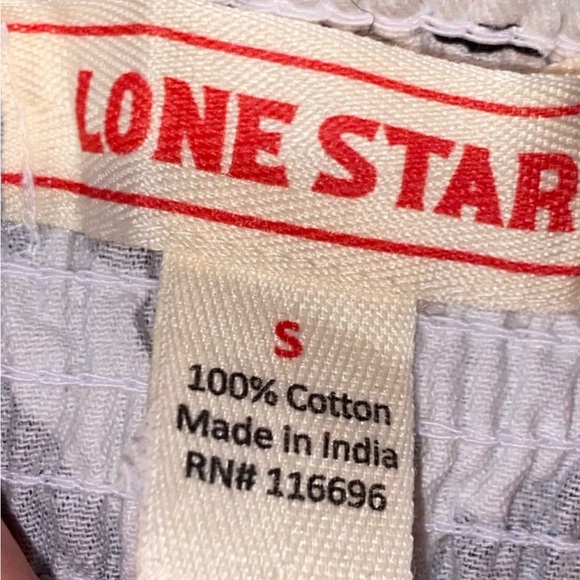 Lone Star corset Cow Print Structured Denim Crop Top - Picture 4 of 4